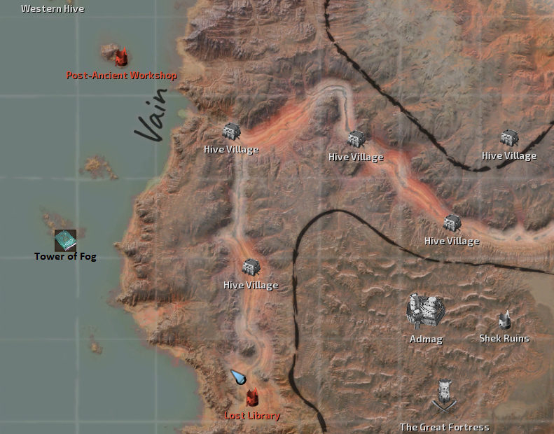 Vain Map Locations